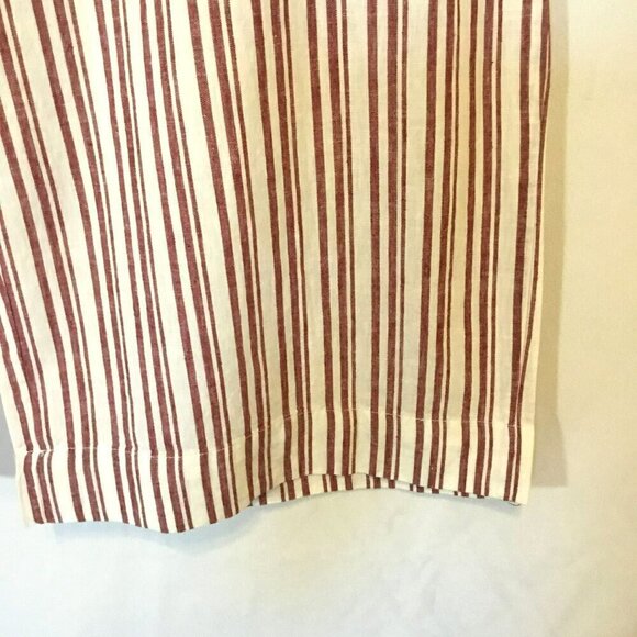 Harve Benard Linen Capris Wide Leg Washable Pull-On Striped Women's Size Small - Picture 4 of 9